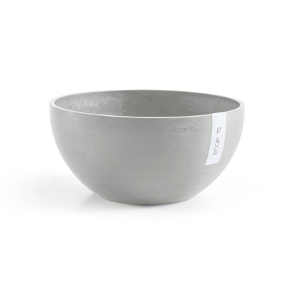 Kukkaruukku Brysseli 35cm valkoharmaa