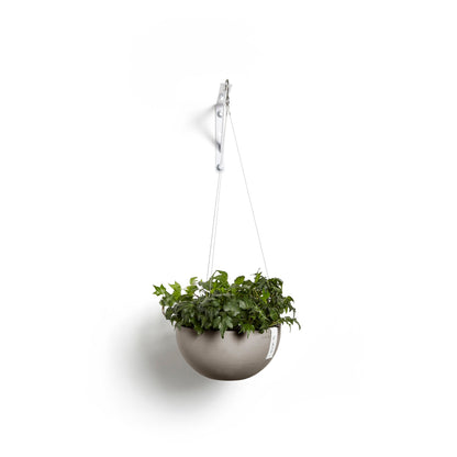 Kukkaruukku - Ecopots - Brysseli ripustettava 27cm taupe - Ecopotskauppa - Uuden aikakauden kukkaruukku