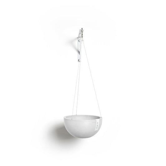 Kukkaruukku - Ecopots - Brysseli ripustettava 33cm valkoinen - Ecopotskauppa - Uuden aikakauden kukkaruukku