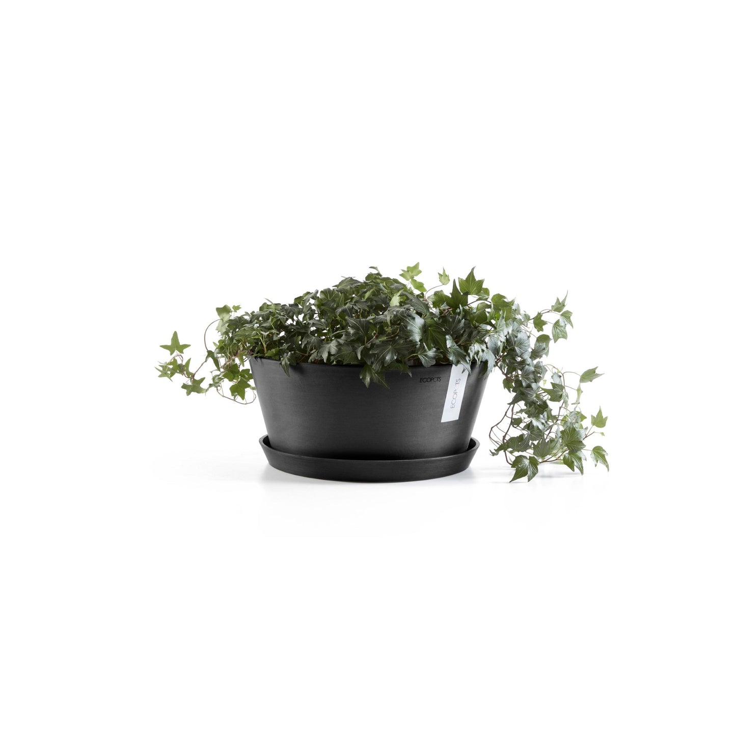 Kukkaruukku - Ecopots - Frankfurt 30cm tummanharmaa - Ecopotskauppa - Uuden aikakauden kukkaruukku