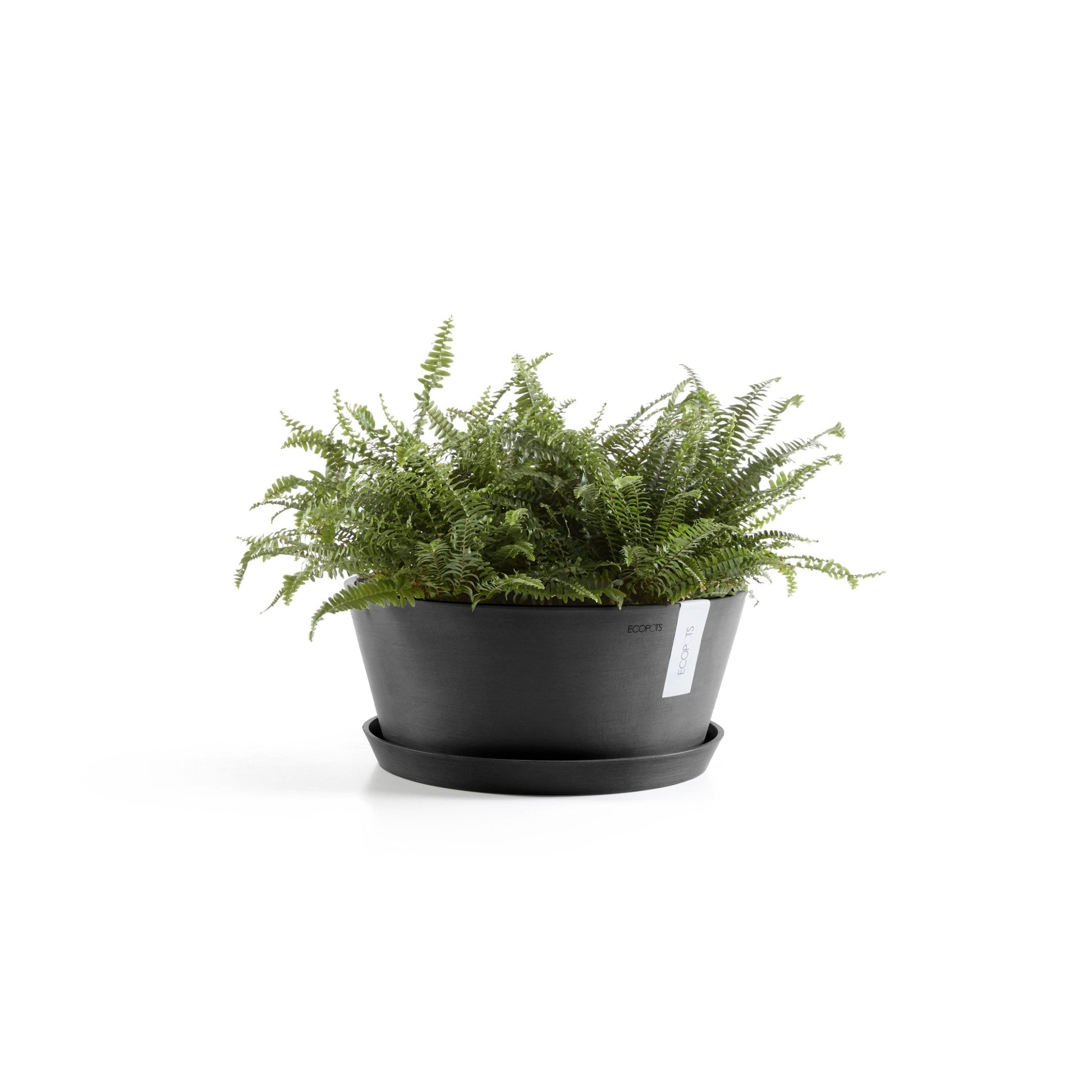 Kukkaruukku - Ecopots - Frankfurt 30cm tummanharmaa - Ecopotskauppa - Uuden aikakauden kukkaruukku