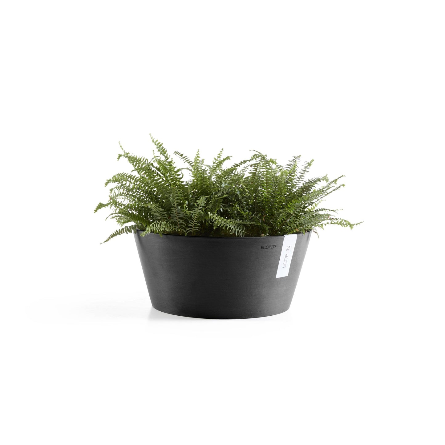 Kukkaruukku - Ecopots - Frankfurt 30cm tummanharmaa - Ecopotskauppa - Uuden aikakauden kukkaruukku