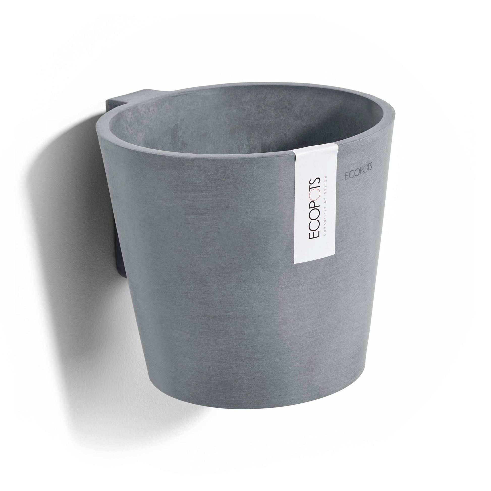 Kukkaruukku - Ecopots - Kukkaruukku Amsterdam 20cm seinälle siniharmaa - Ecopots - Uuden aikakauden kukkaruukku kierrätysmateriaalista