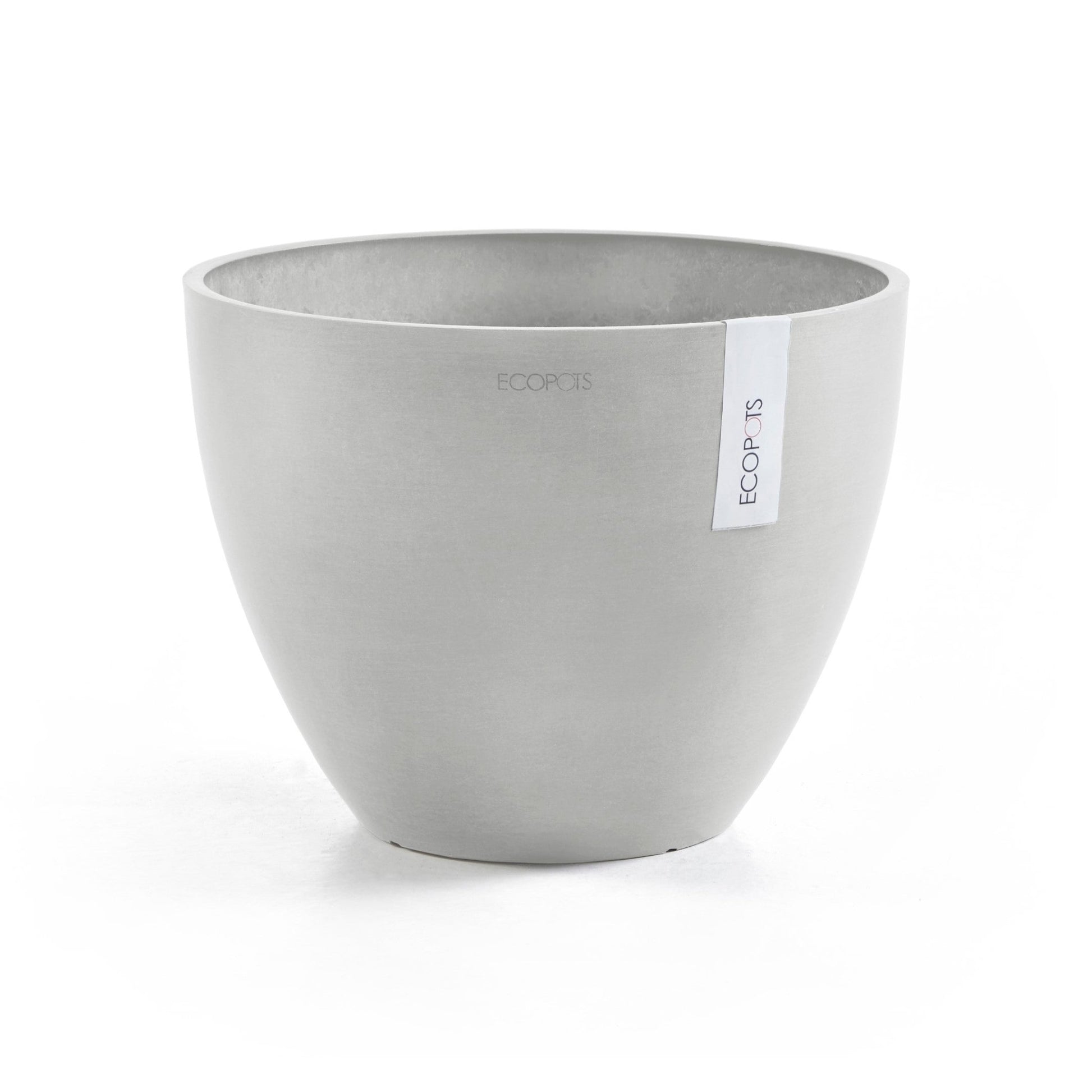 Kukkaruukku - Ecopots - Kukkaruukku Antwerpen 30cm valkoharmaa - Ecopots - Uuden aikakauden kukkaruukku kierrätysmateriaalista