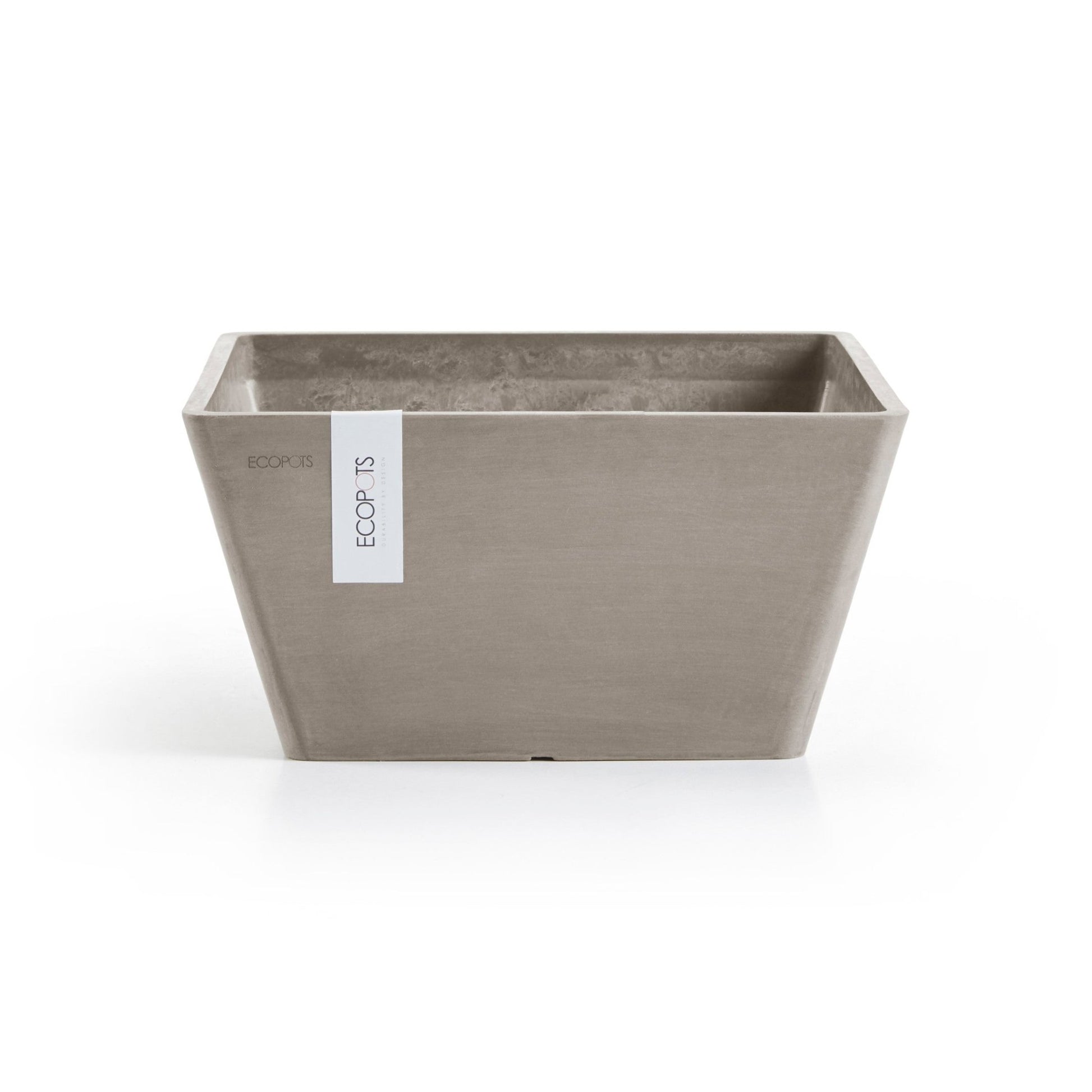 Kukkaruukku - Ecopots - Kukkaruukku Berliini 25cm taupe - Ecopots - Uuden aikakauden kukkaruukku kierrätysmateriaalista