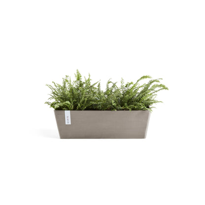 Kukkaruukku Bruge 65cm taupe – kasvin kanssa