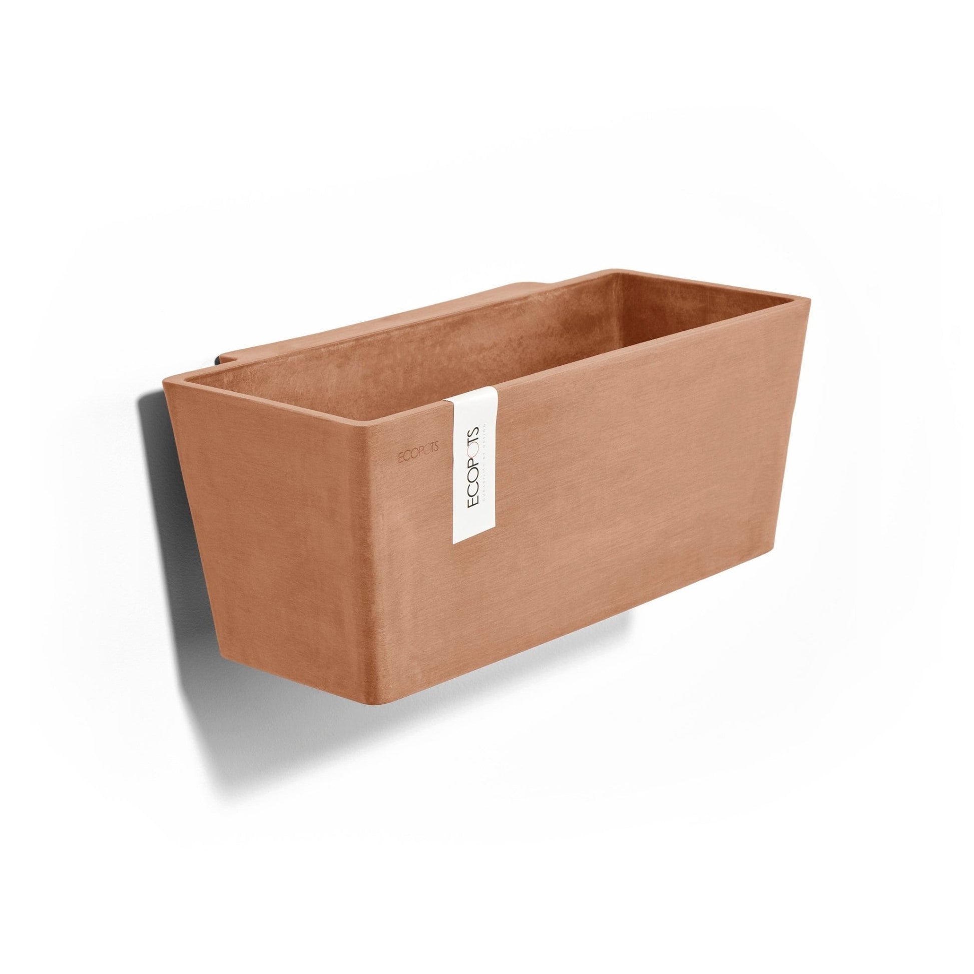 Kukkaruukku - Ecopots - Kukkaruukku Manhattan seinälle 35cm terracotta - Ecopots - Uuden aikakauden kukkaruukku kierrätysmateriaalista