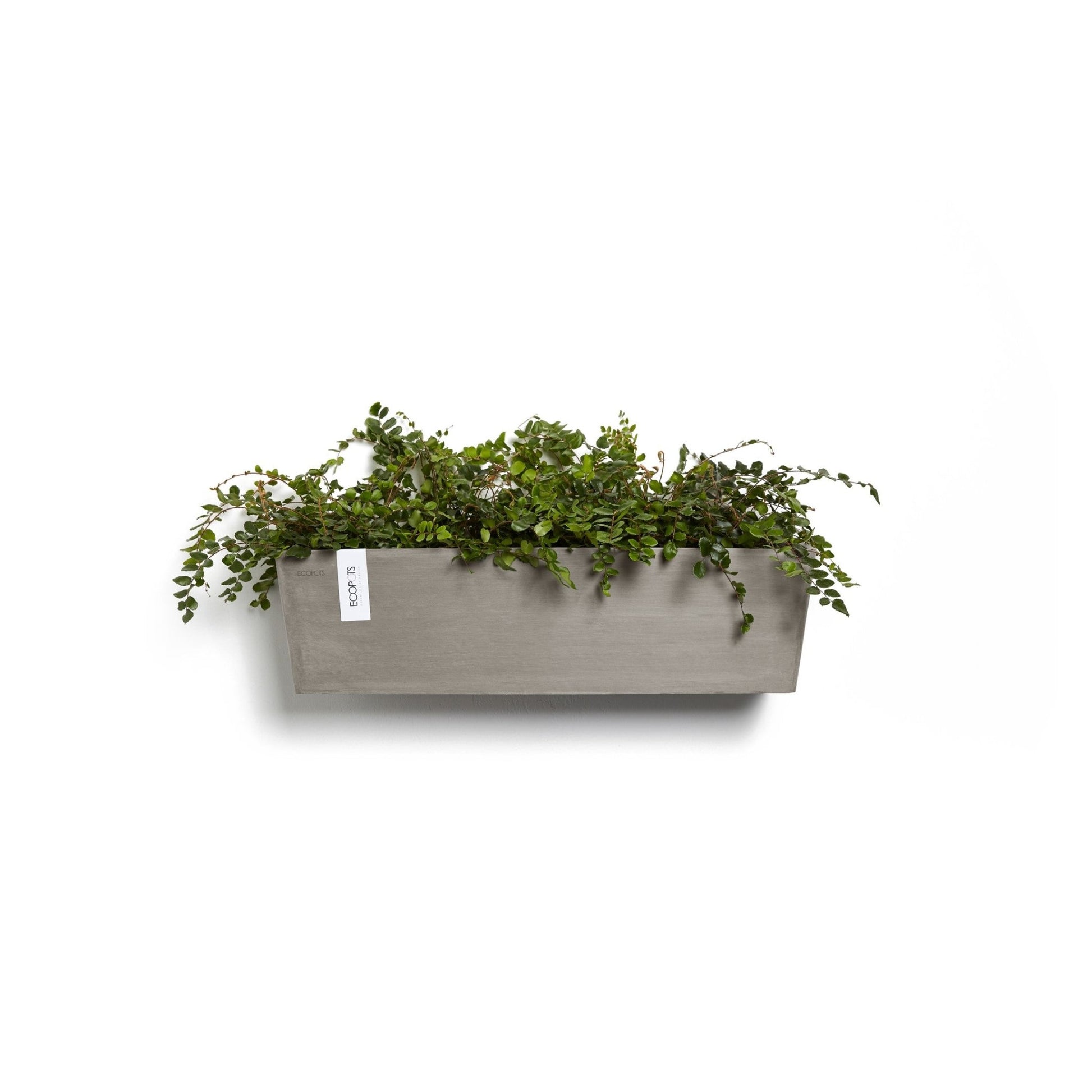 Kukkaruukku - Ecopots - Kukkaruukku Manhattan seinälle 55cm taupe - Ecopots - Uuden aikakauden kukkaruukku kierrätysmateriaalista