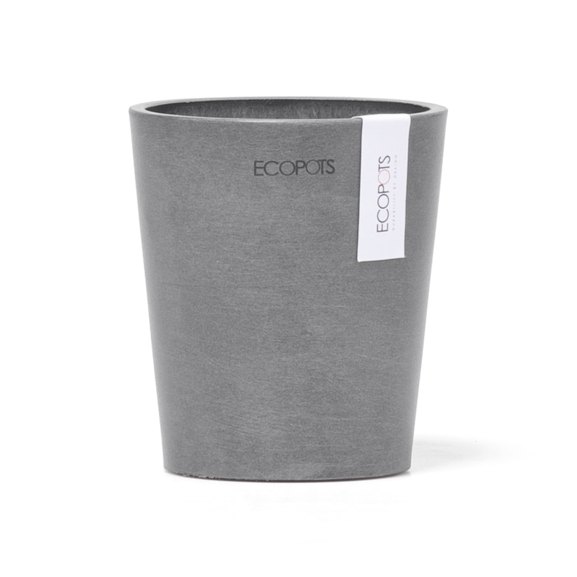 Kukkaruukku - Ecopots - Kukkaruukku Morinda 11cm harmaa - Ecopots - Uuden aikakauden kukkaruukku kierrätysmateriaalista