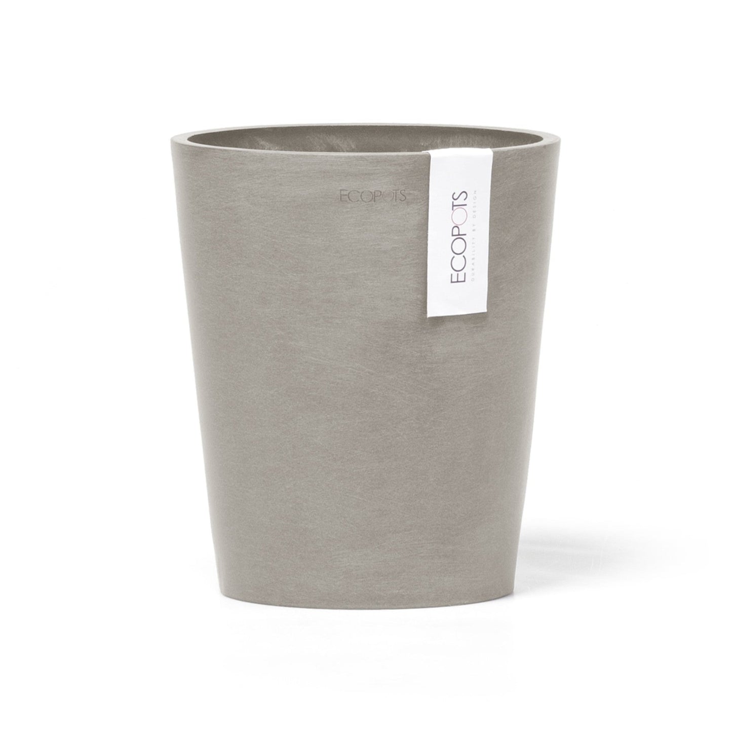 Kukkaruukku - Ecopots - Kukkaruukku Morinda 17cm taupe - Ecopots - Uuden aikakauden kukkaruukku kierrätysmateriaalista