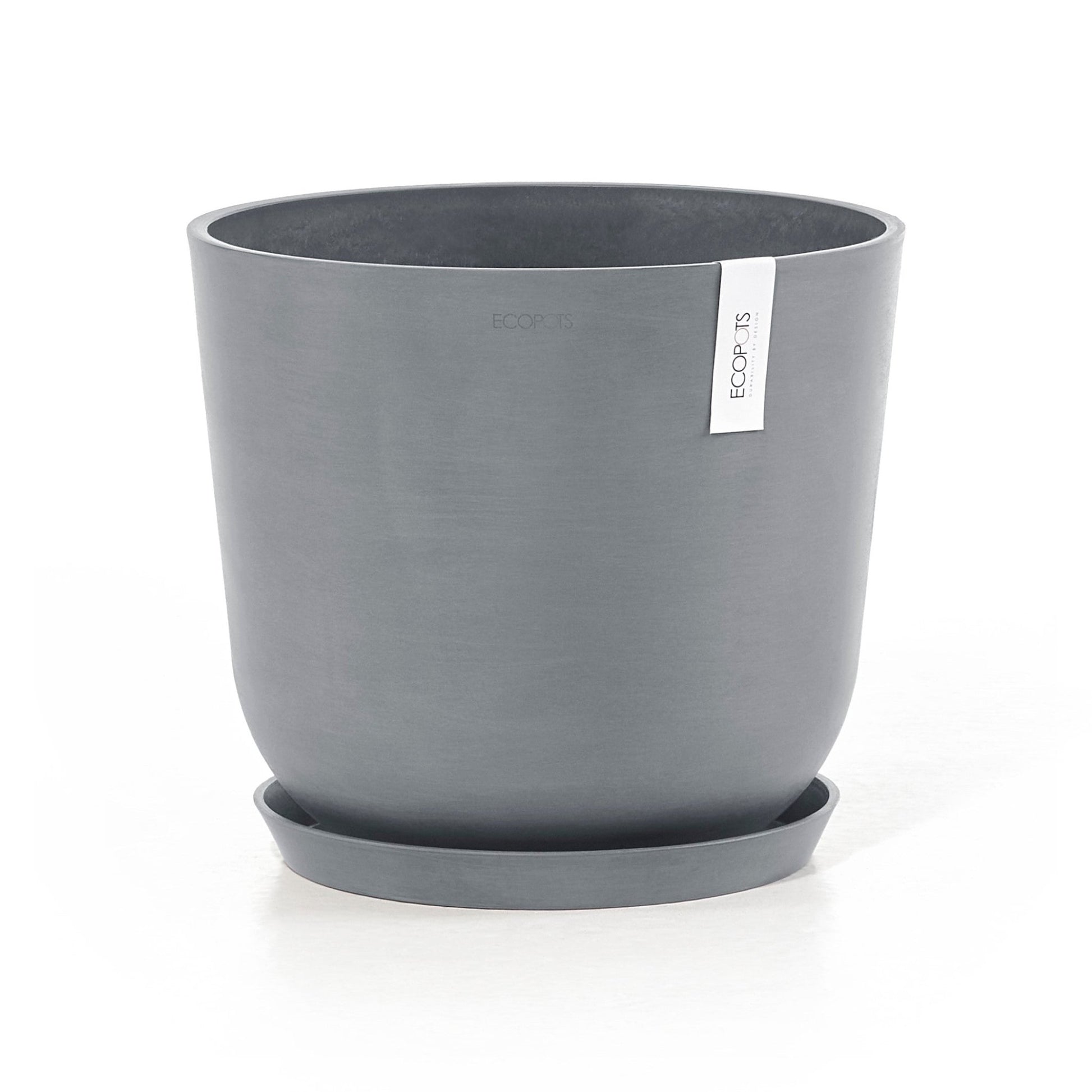 Kukkaruukku - Ecopots - Kukkaruukku Oslo 35cm siniharmaa - Ecopots - Uuden aikakauden kukkaruukku kierrätysmateriaalista