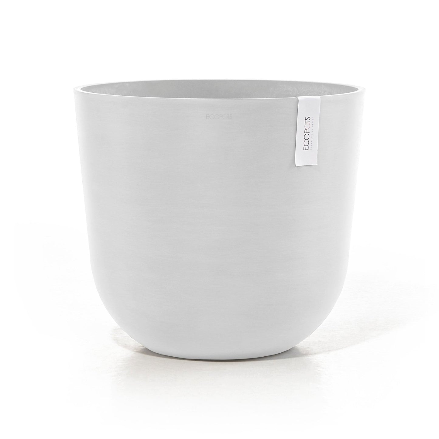 Kukkaruukku - Ecopots - Kukkaruukku Oslo 45cm valkoinen - Ecopots - Uuden aikakauden kukkaruukku kierrätysmateriaalista