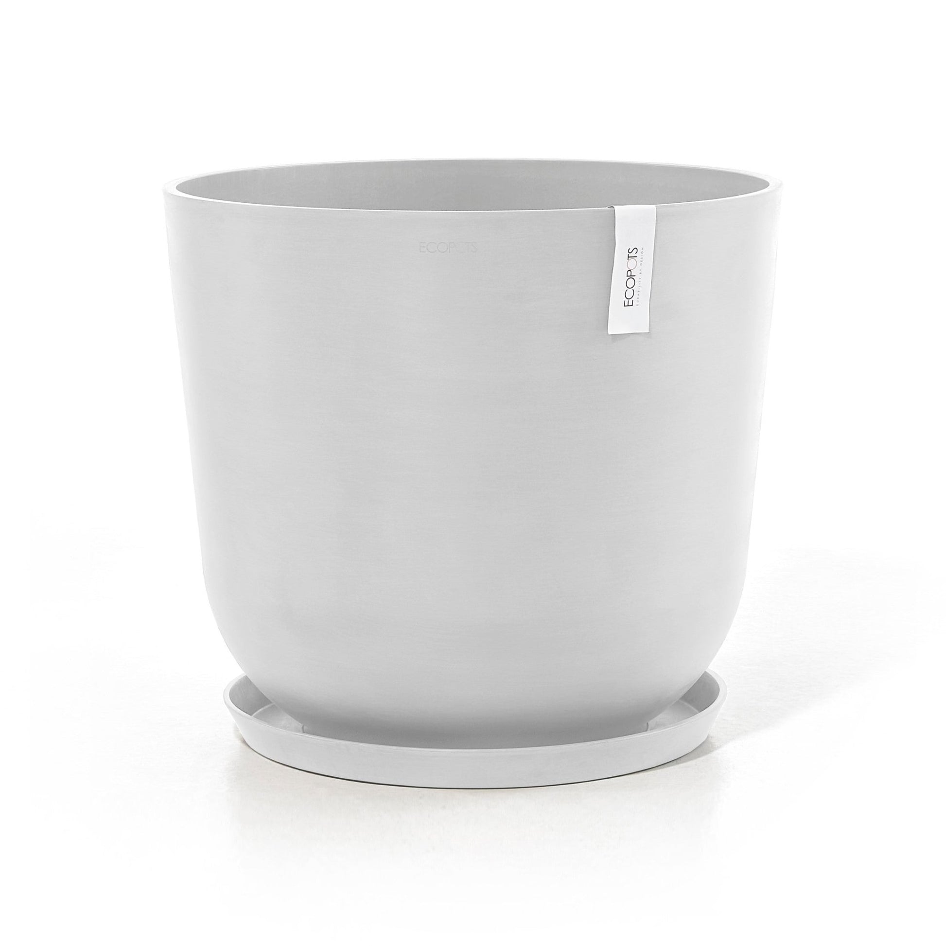 Kukkaruukku - Ecopots - Kukkaruukku Oslo 55cm valkoinen - Ecopots - Uuden aikakauden kukkaruukku kierrätysmateriaalista