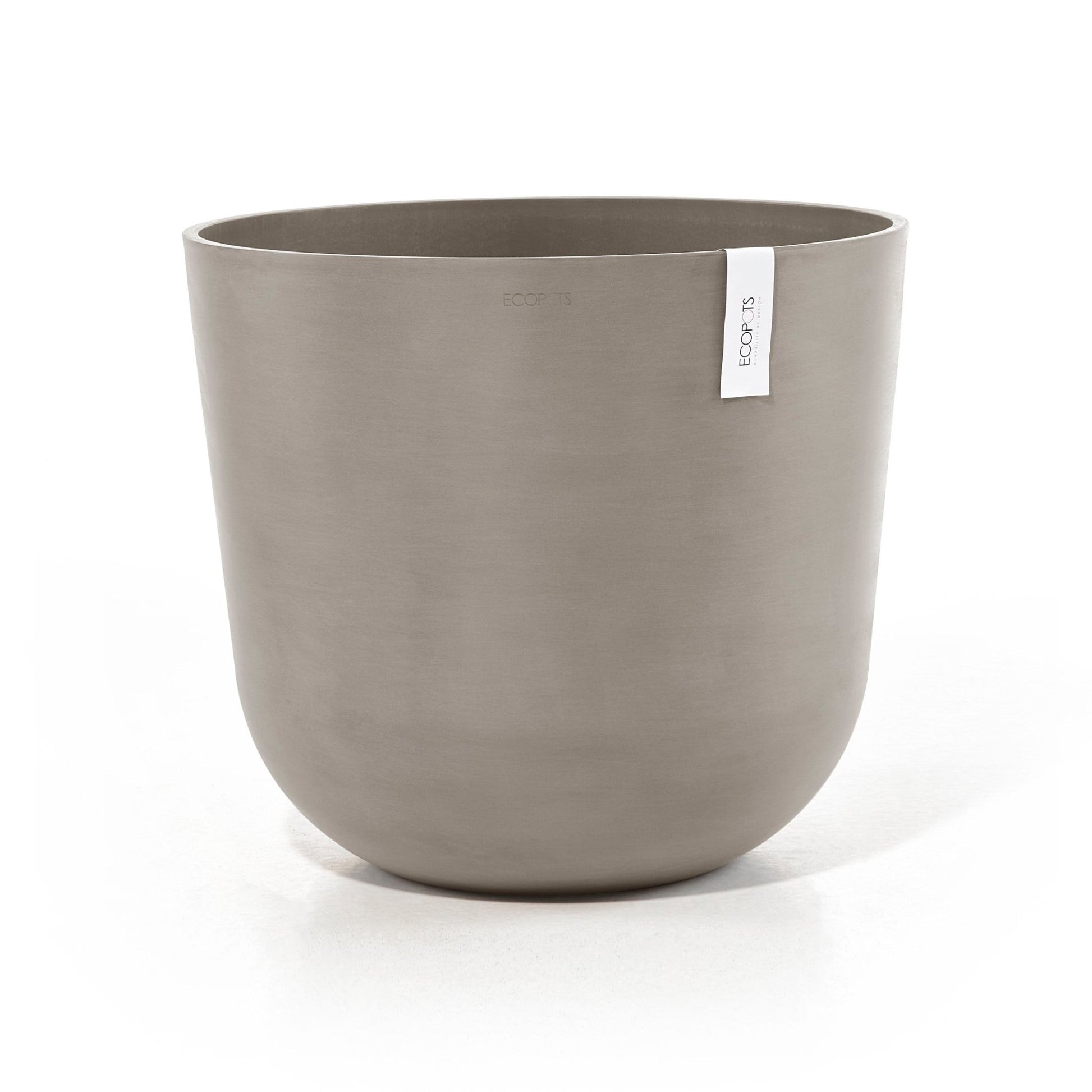 Kukkaruukku - Ecopots - Kukkaruukku Oslo 65cm taupe - Ecopots - Uuden aikakauden kukkaruukku kierrätysmateriaalista