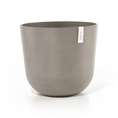 Kukkaruukku Oslo 65cm taupe – aluslautasen kanssa