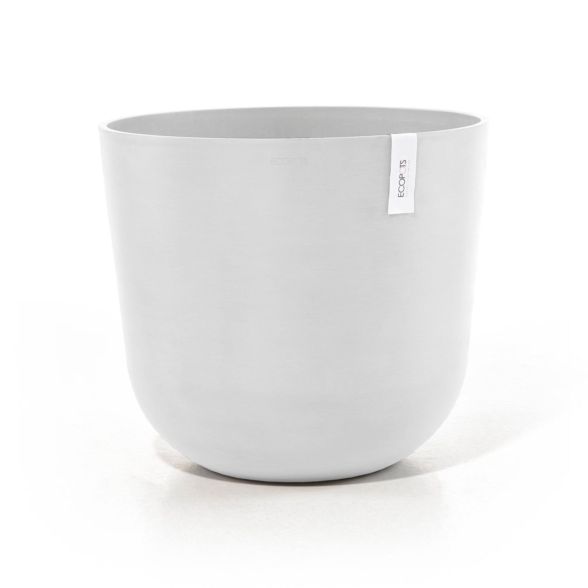 Kukkaruukku - Ecopots - Kukkaruukku Oslo 65cm valkoinen - Ecopots - Uuden aikakauden kukkaruukku kierrätysmateriaalista