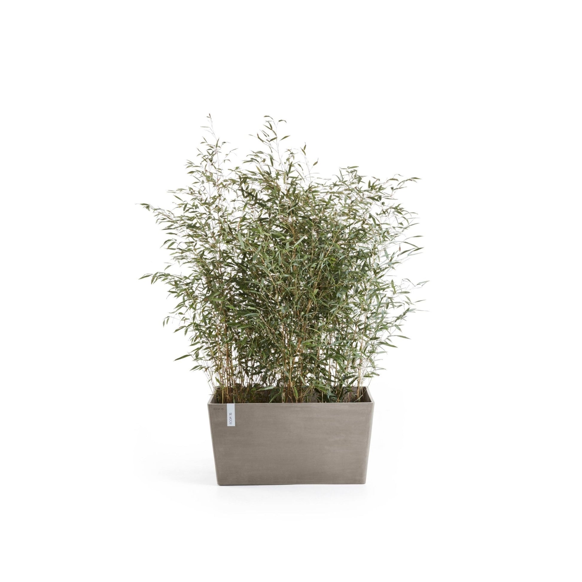 Kukkaruukku - Ecopots - Kukkaruukku Pariisi pyörillä 100cm taupe - Ecopots - Uuden aikakauden kukkaruukku kierrätysmateriaalista