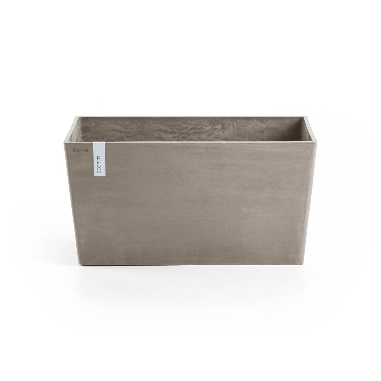 Kukkaruukku - Ecopots - Kukkaruukku Pariisi pyörillä 100cm taupe - Ecopots - Uuden aikakauden kukkaruukku kierrätysmateriaalista