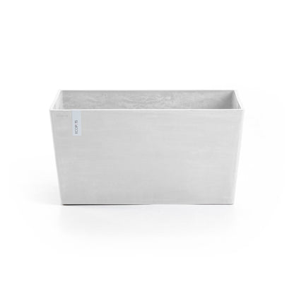 Kukkaruukku - Ecopots - Kukkaruukku Pariisi pyörillä 100cm valkoinen - Ecopots - Uuden aikakauden kukkaruukku kierrätysmateriaalista
