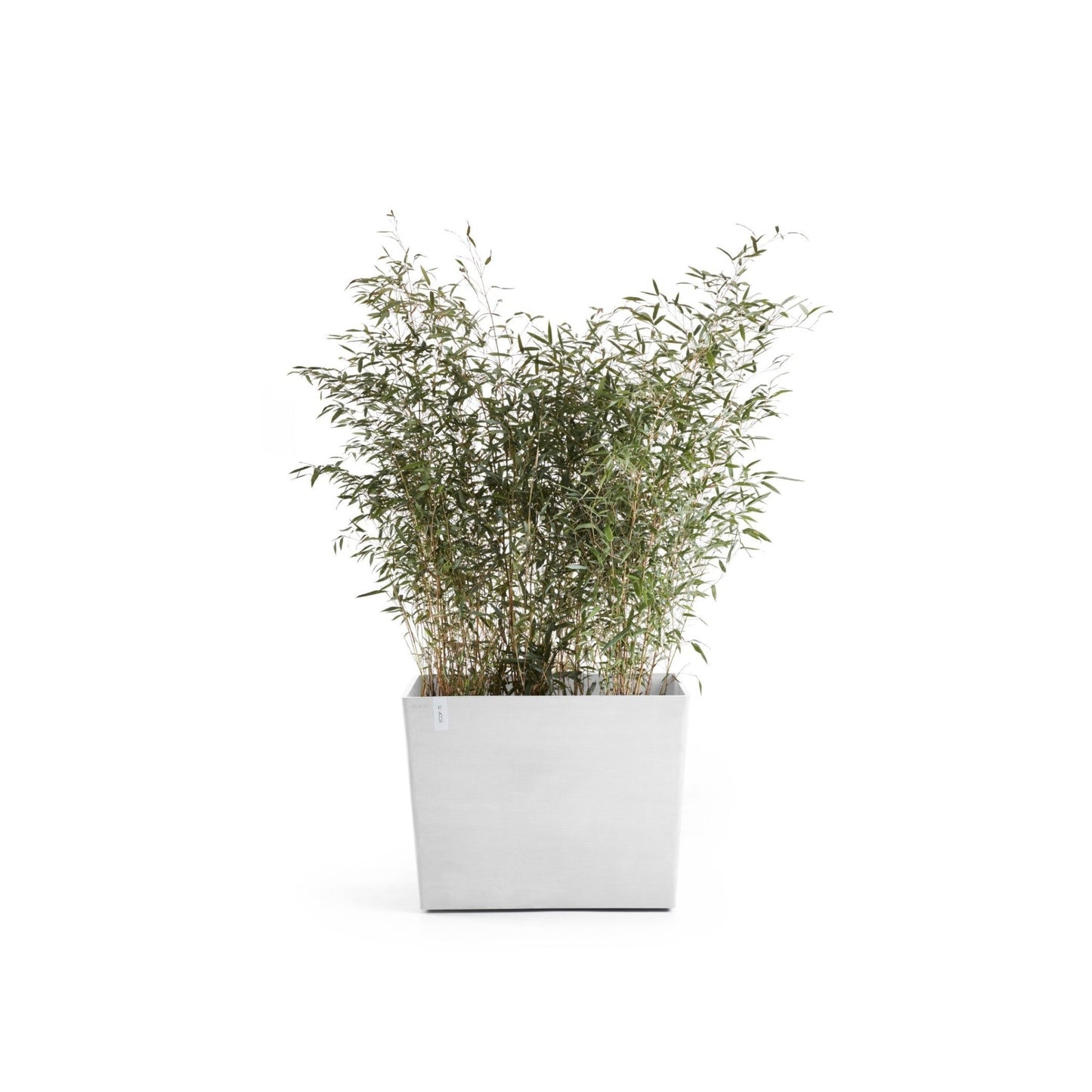 Kukkaruukku - Ecopots - Kukkaruukku Pariisi pyörillä 85cm valkoinen - Ecopots - Uuden aikakauden kukkaruukku kierrätysmateriaalista