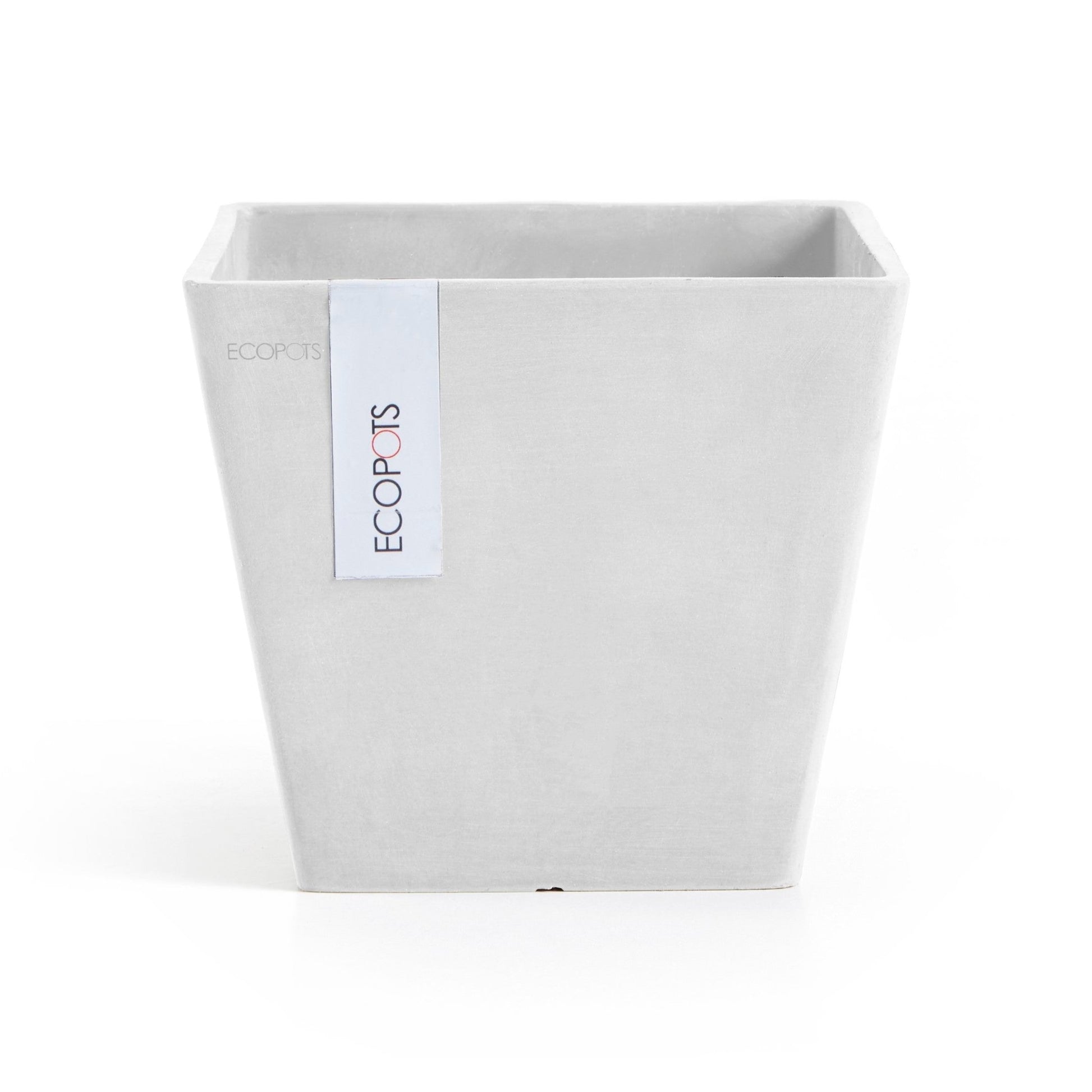 Kukkaruukku - Ecopots - Kukkaruukku Rotterdam 20cm valkoinen - Ecopots - Uuden aikakauden kukkaruukku kierrätysmateriaalista