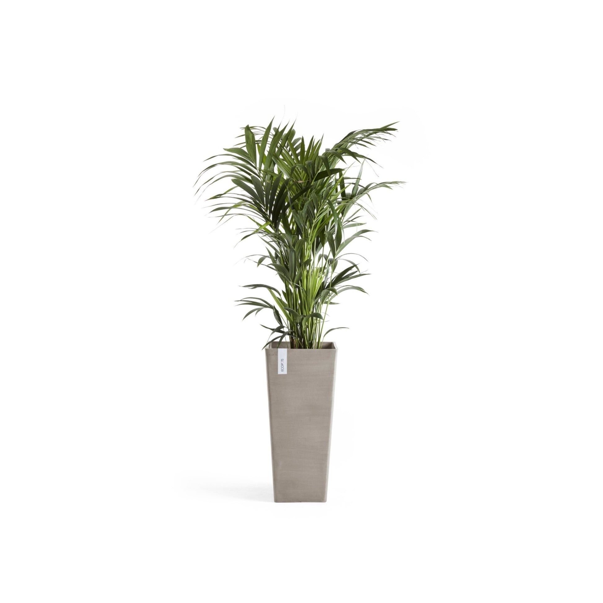 Kukkaruukku - Ecopots - Kukkaruukku Rotterdam korkea 70cm taupe - Ecopots - Uuden aikakauden kukkaruukku kierrätysmateriaalista