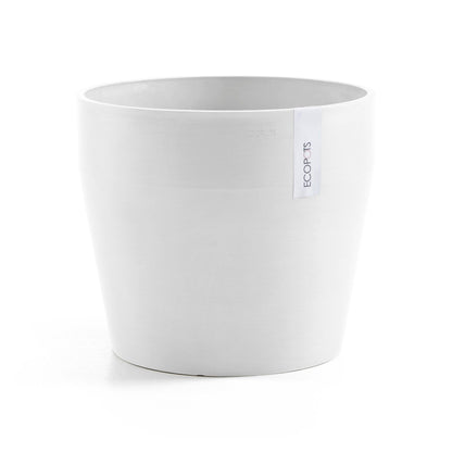 Kukkaruukku - Ecopots - Kukkaruukku Sankara 40cm valkoinen - Ecopots - Uuden aikakauden kukkaruukku kierrätysmateriaalista