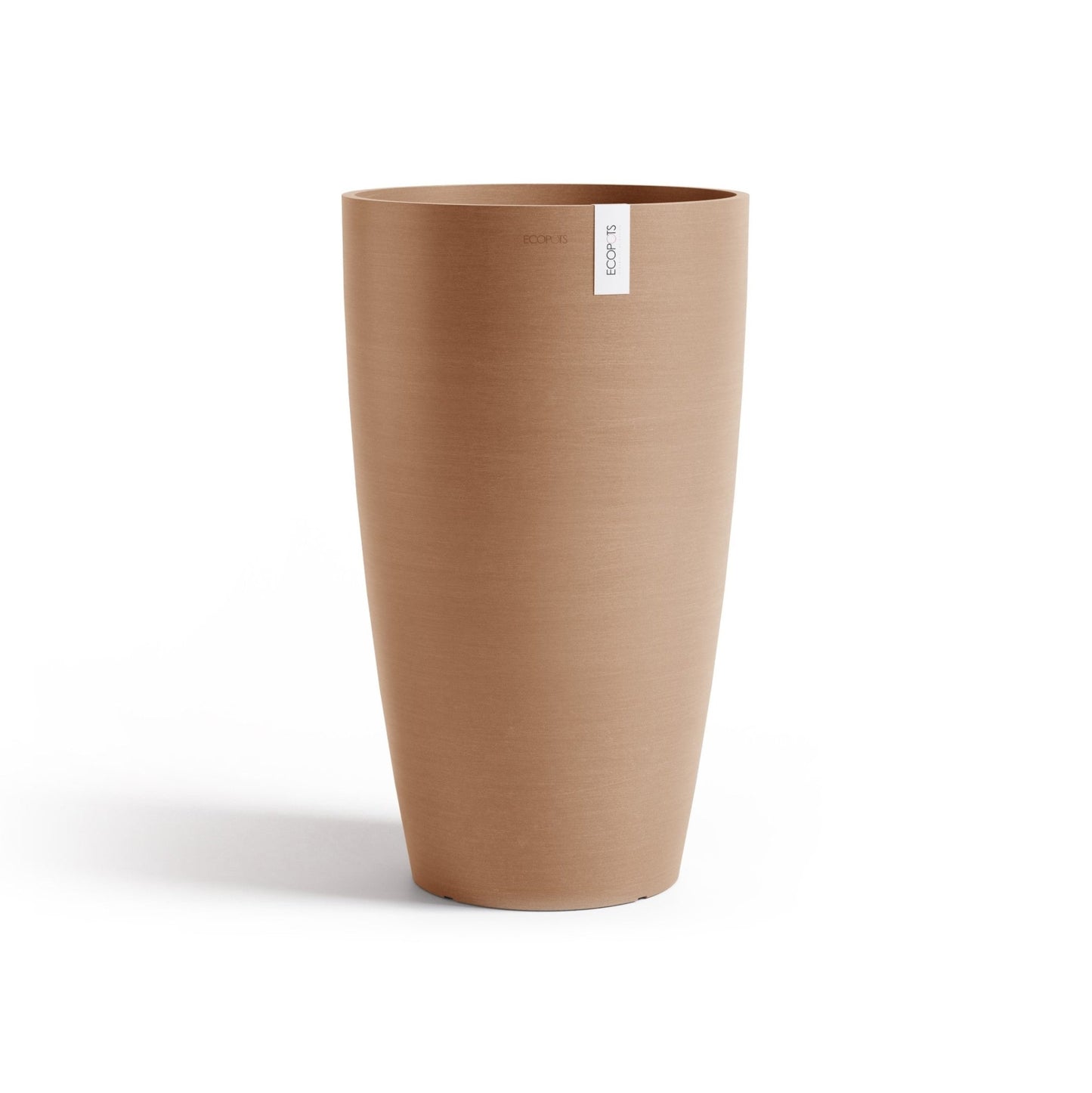 Kukkaruukku - Ecopots - Kukkaruukku Tukholma korkea 60cm terracotta - Ecopots - Uuden aikakauden kukkaruukku kierrätysmateriaalista