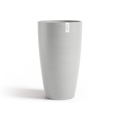 Kukkaruukku Tukholma korkea 60cm valkoharmaa