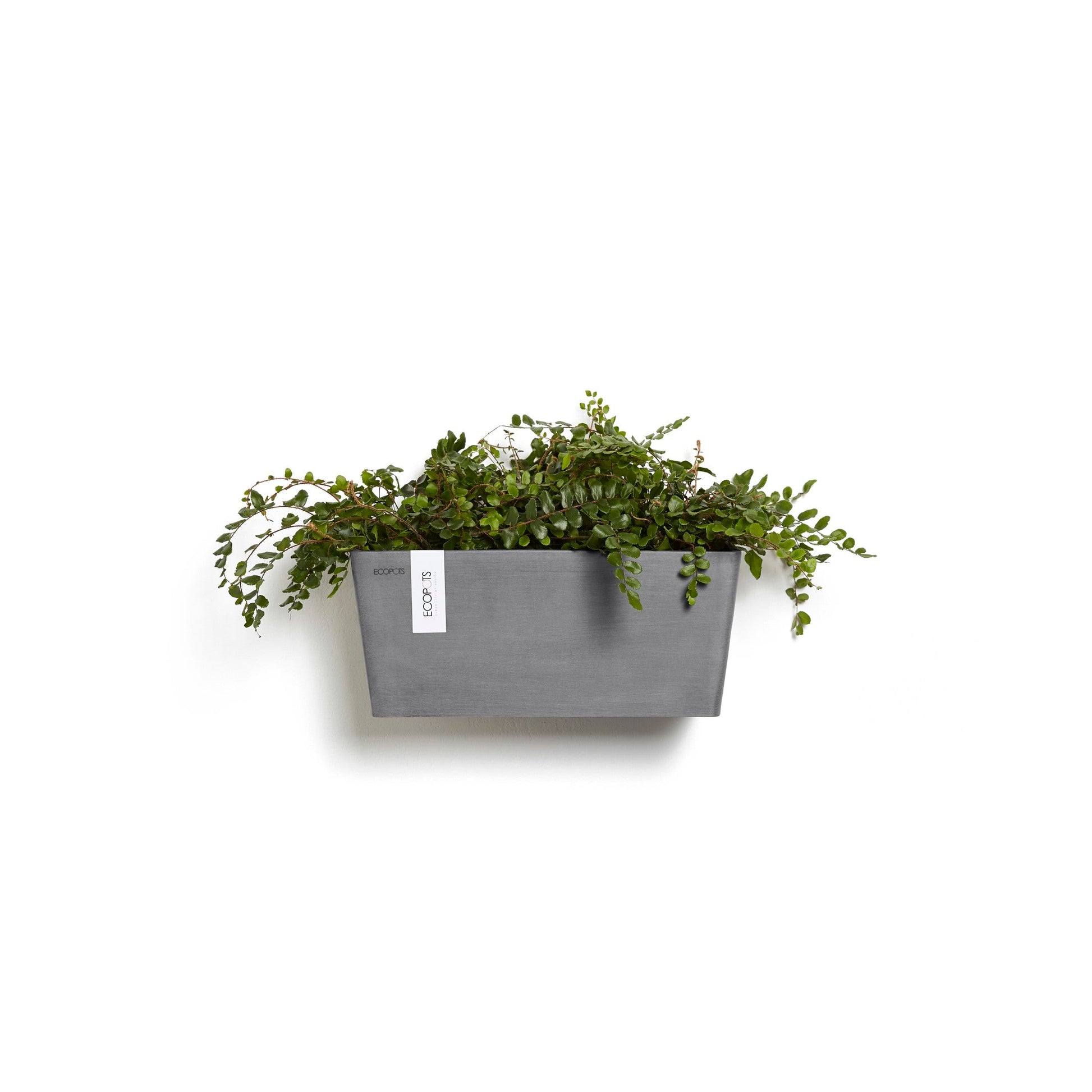 Kukkaruukku - Ecopots - Manhattan seinä 35cm harmaa - Ecopotskauppa - Uuden aikakauden kukkaruukku