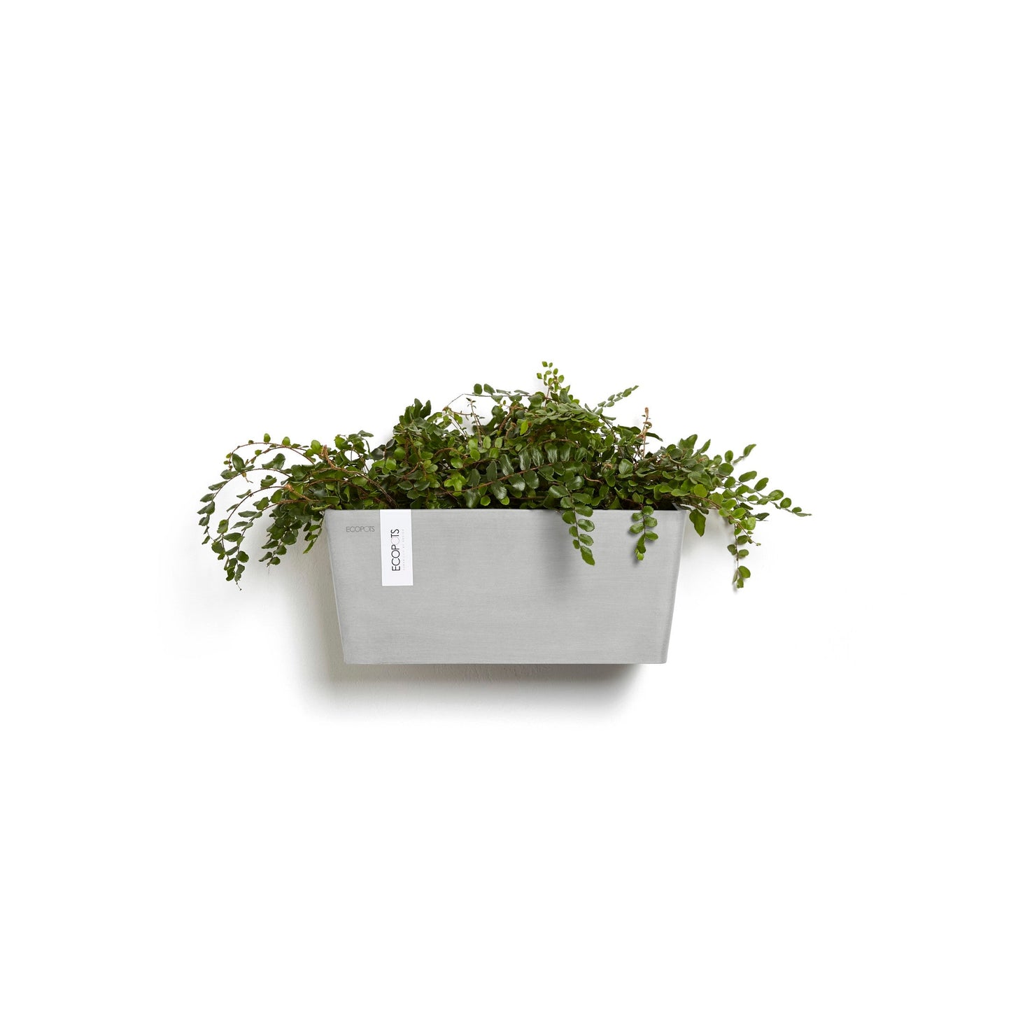 Kukkaruukku - Ecopots - Manhattan seinä 35cm valkoharmaa - Ecopotskauppa - Uuden aikakauden kukkaruukku