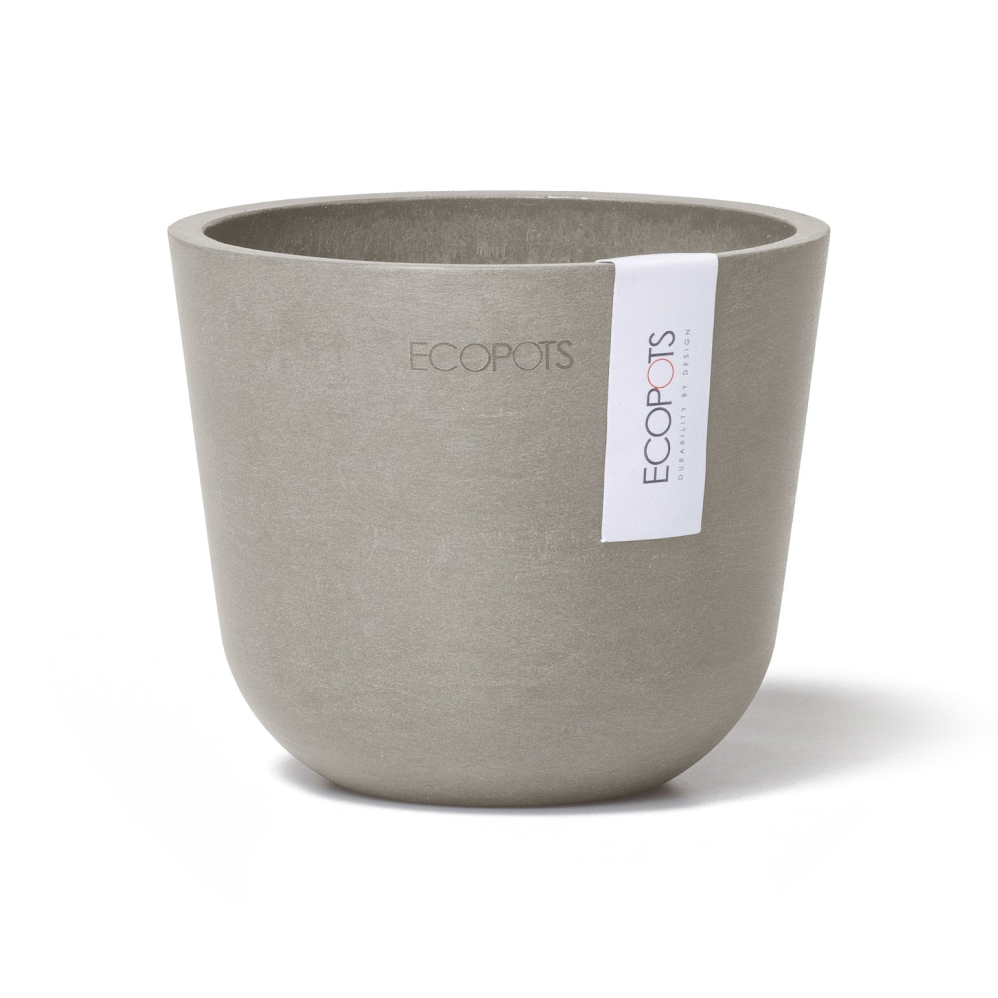 Kukkaruukku - Ecopots - Oslo 11,5cm taupe - Ecopotskauppa - Uuden aikakauden kukkaruukku