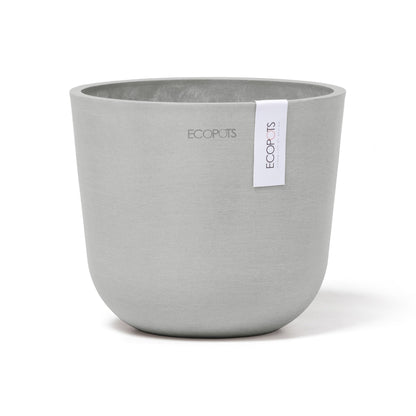 Kukkaruukku - Ecopots - Oslo 16cm valkoharmaa - Ecopotskauppa - Uuden aikakauden kukkaruukku