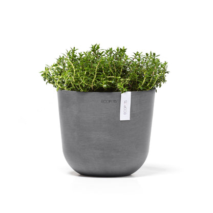Kukkaruukku - Ecopots - Oslo 19cm harmaa - Ecopotskauppa - Uuden aikakauden kukkaruukku