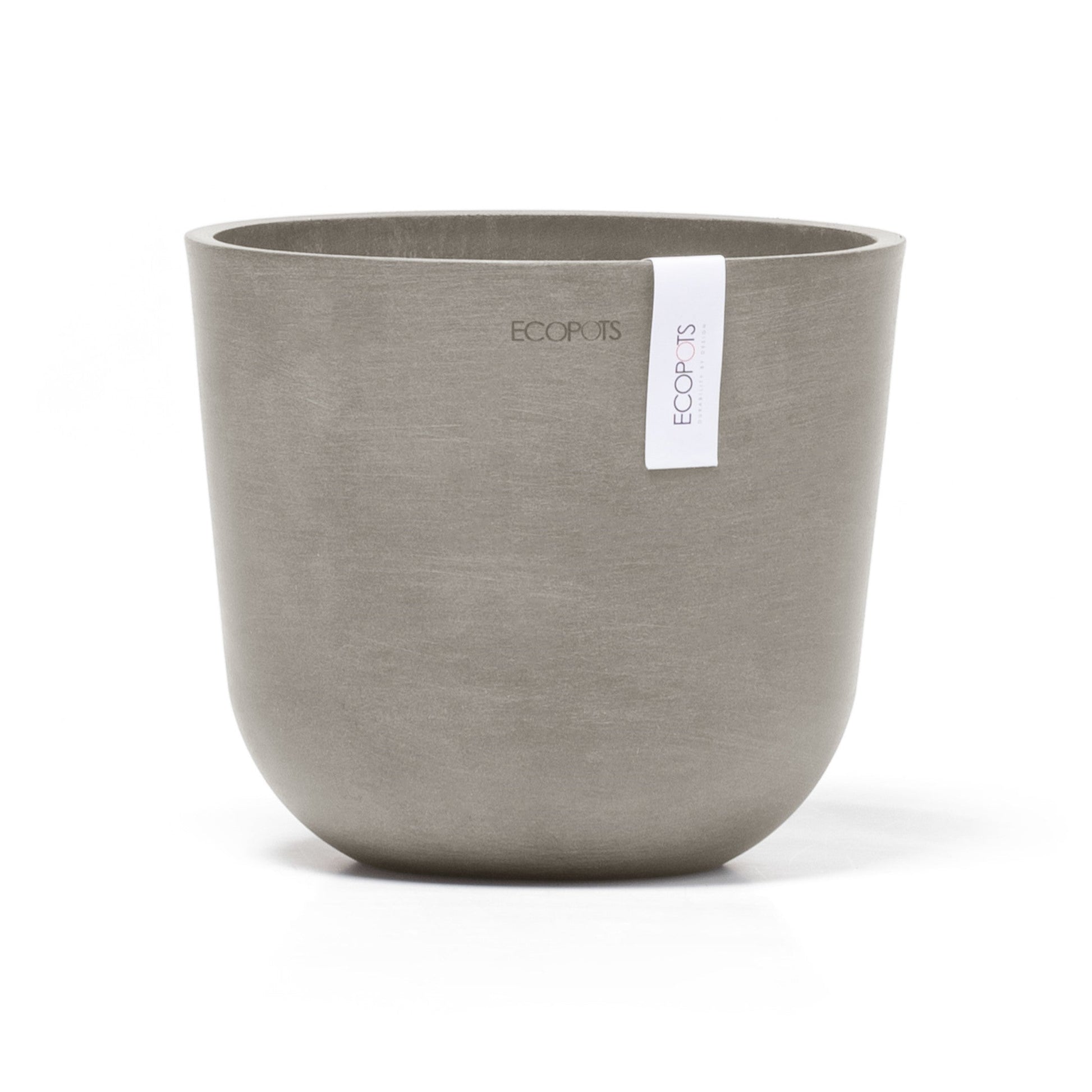 Kukkaruukku - Ecopots - Oslo 19cm taupe - Ecopotskauppa - Uuden aikakauden kukkaruukku