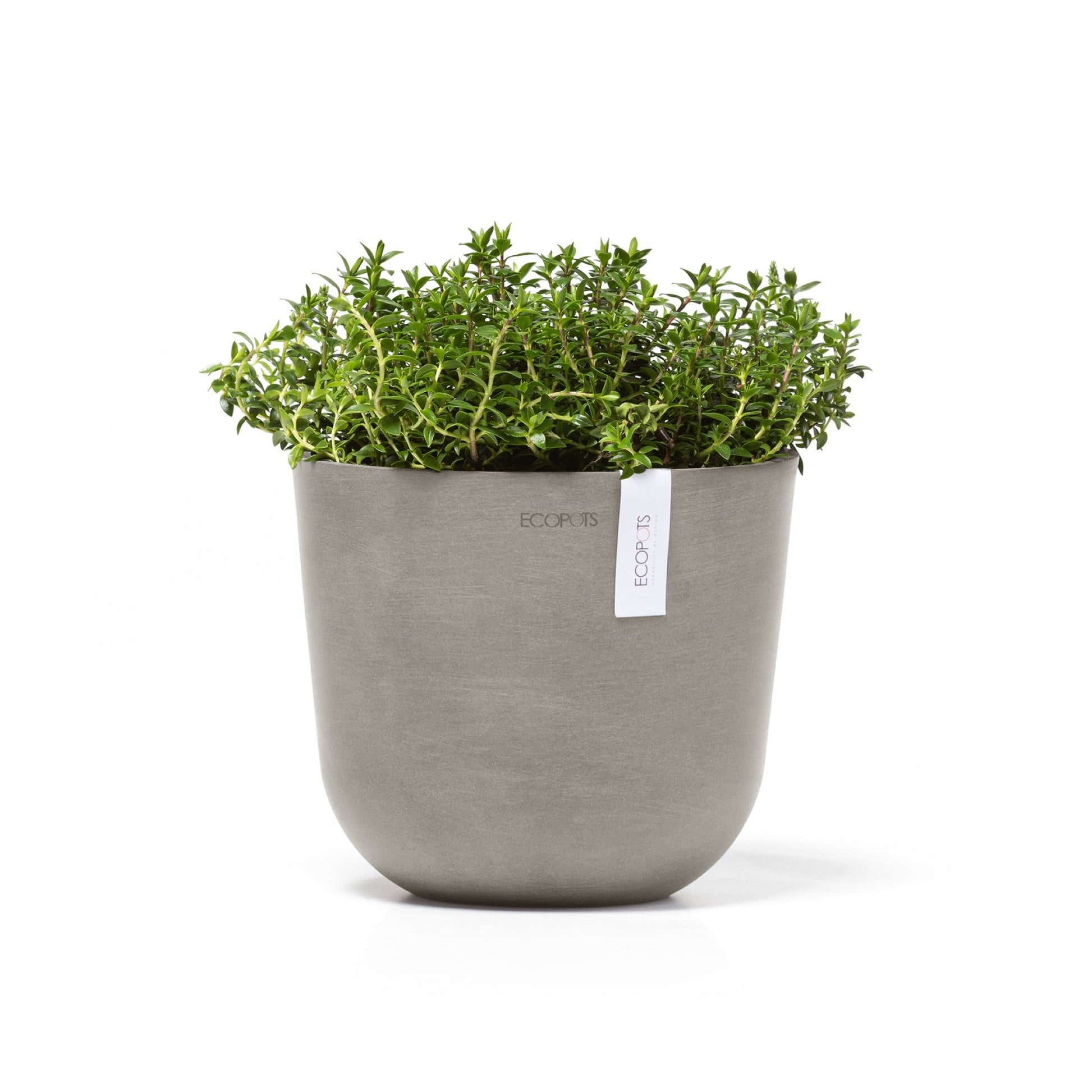 Kukkaruukku - Ecopots - Oslo 19cm taupe - Ecopotskauppa - Uuden aikakauden kukkaruukku