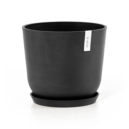 Kukkaruukku - Ecopots - Oslo 35cm tummanharmaa - Ecopotskauppa - Uuden aikakauden kukkaruukku