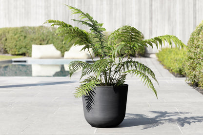 Kukkaruukku - Ecopots - Oslo 35cm tummanharmaa - Ecopots - Uuden aikakauden kukkaruukku kierrätysmateriaalista