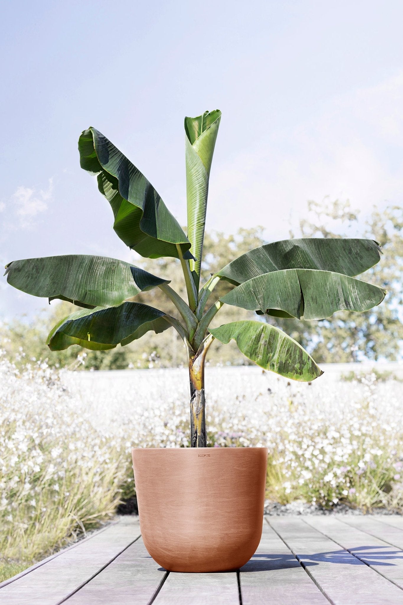 Kukkaruukku - Ecopots - Oslo 45cm terracotta - Ecopots - Uuden aikakauden kukkaruukku kierrätysmateriaalista