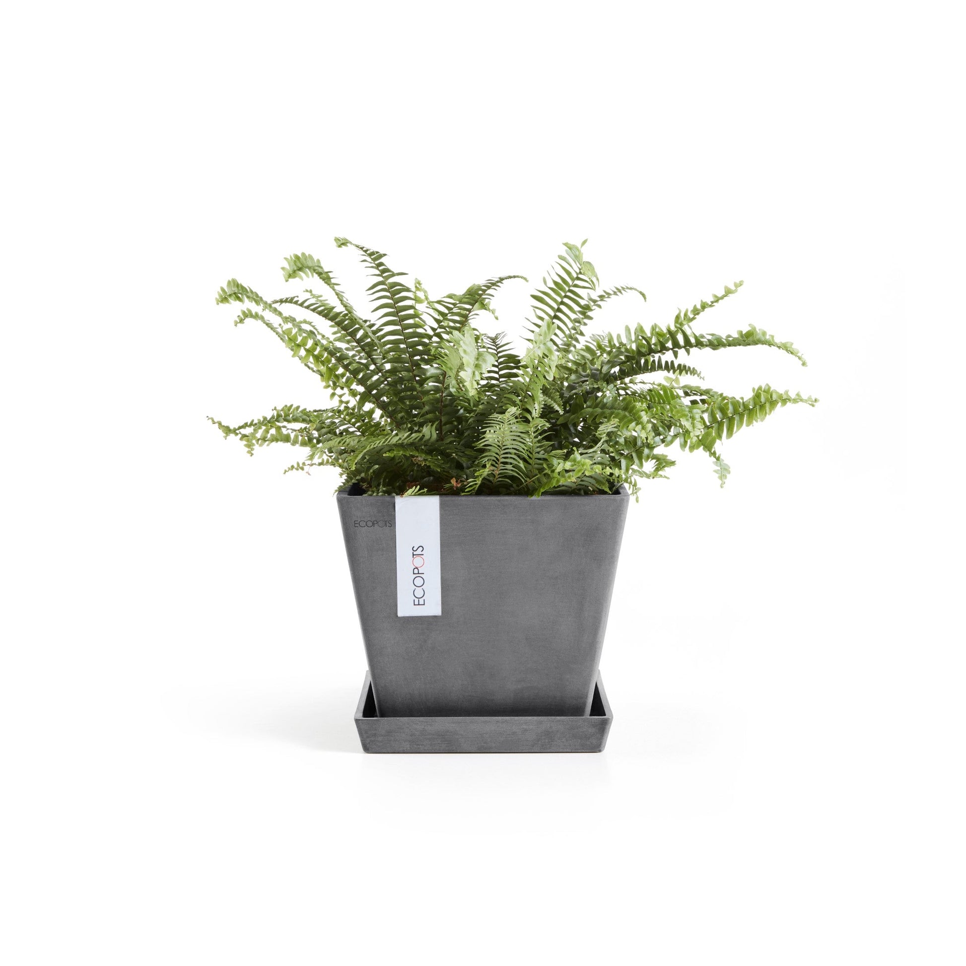 Kukkaruukku - Ecopots - Rotterdam 20cm harmaa - Ecopotskauppa - Uuden aikakauden kukkaruukku