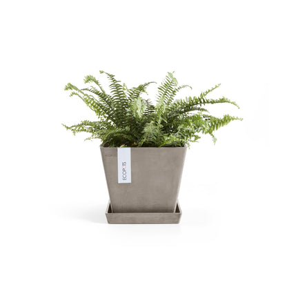 Kukkaruukku - Ecopots - Rotterdam 20cm taupe - Ecopotskauppa - Uuden aikakauden kukkaruukku