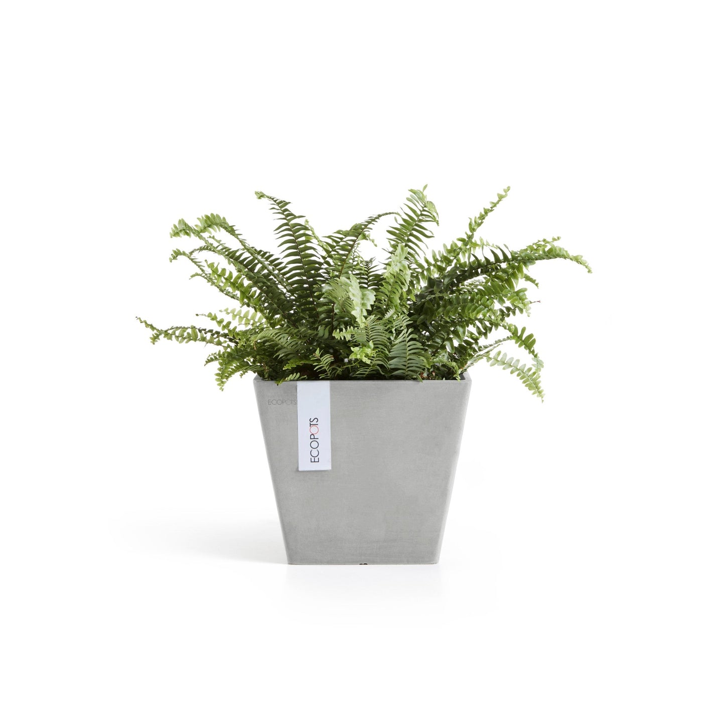 Kukkaruukku - Ecopots - Rotterdam 20cm valkoharmaa - Ecopotskauppa - Uuden aikakauden kukkaruukku