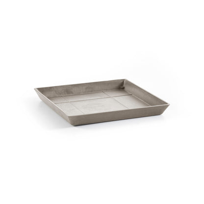 Kukkaruukku - Ecopots - Rotterdam aluslautanen 30cm taupe - Ecopotskauppa - Uuden aikakauden kukkaruukku