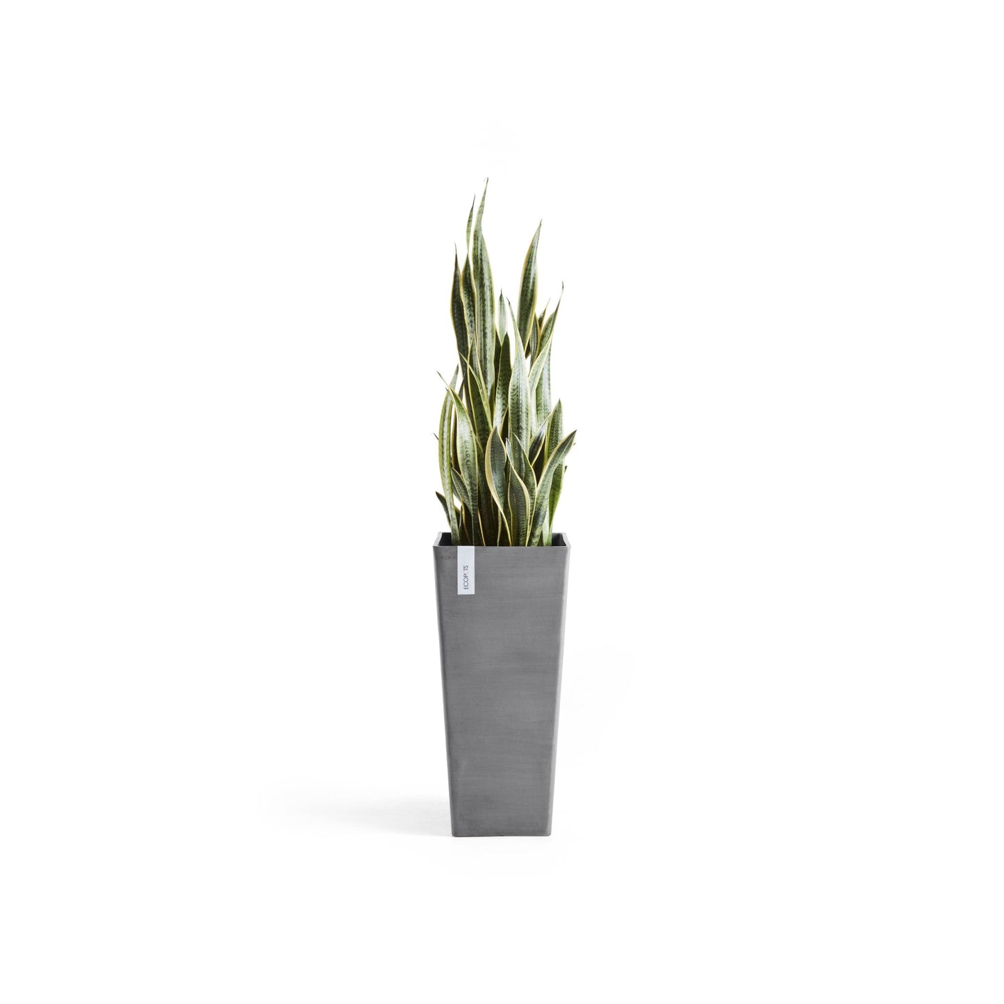 Kukkaruukku - Ecopots - Rotterdam korkea 70cm harmaa - Ecopotskauppa - Uuden aikakauden kukkaruukku