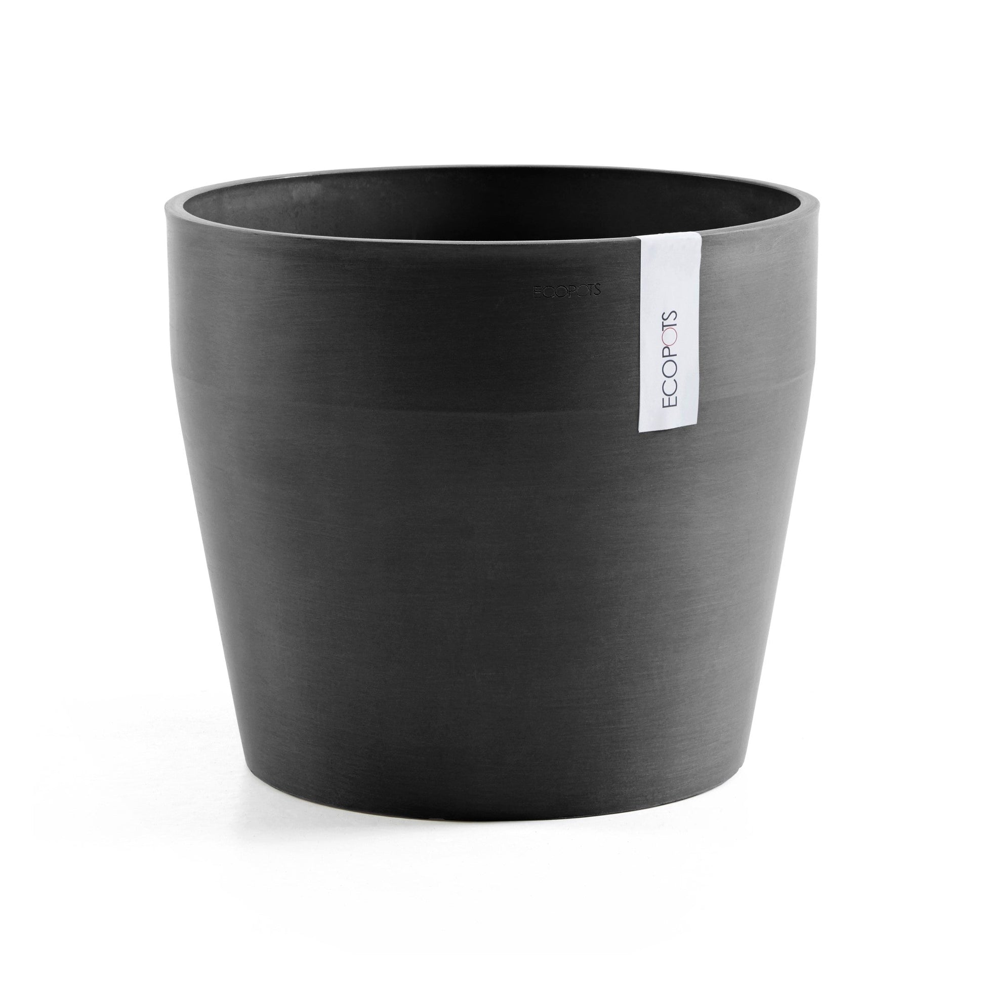 Kukkaruukku - Ecopots - Sankara 40cm tummanharmaa - Ecopotskauppa - Uuden aikakauden kukkaruukku