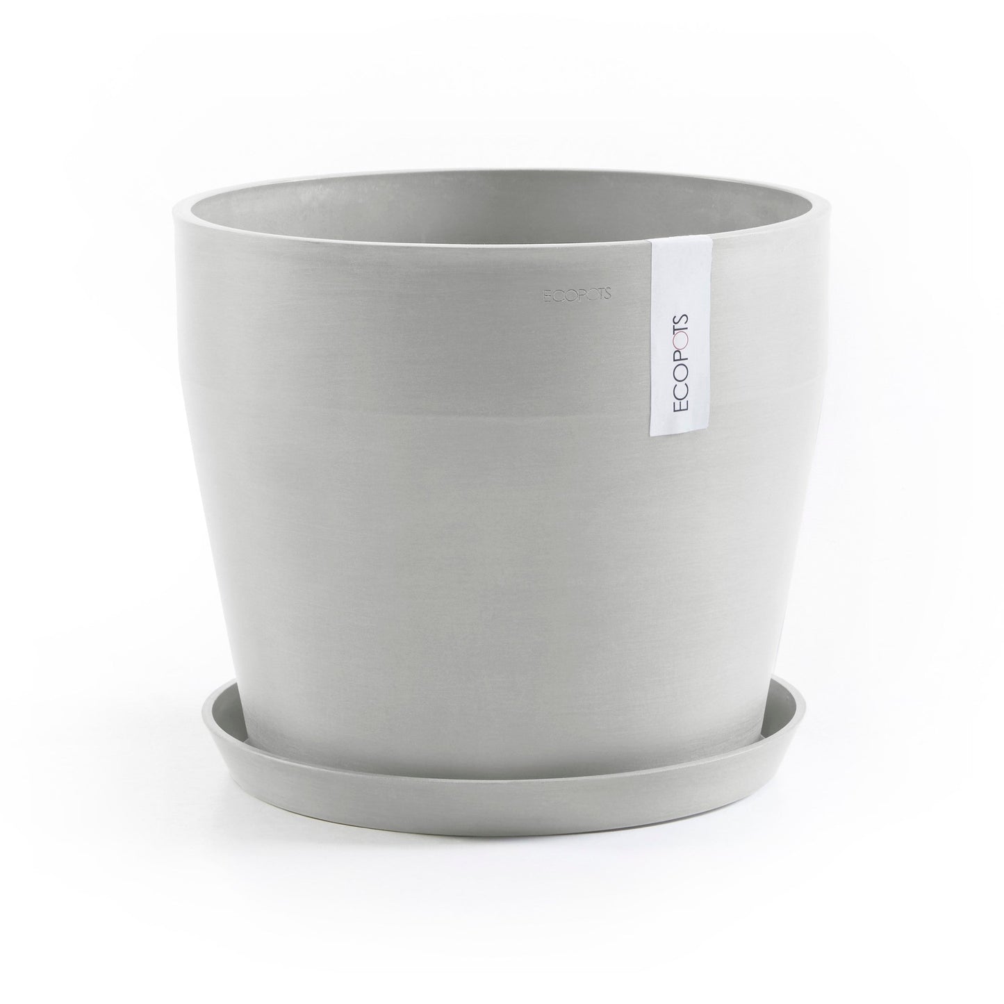 Kukkaruukku - Ecopots - Sankara 40cm valkoharmaa - Ecopotskauppa - Uuden aikakauden kukkaruukku