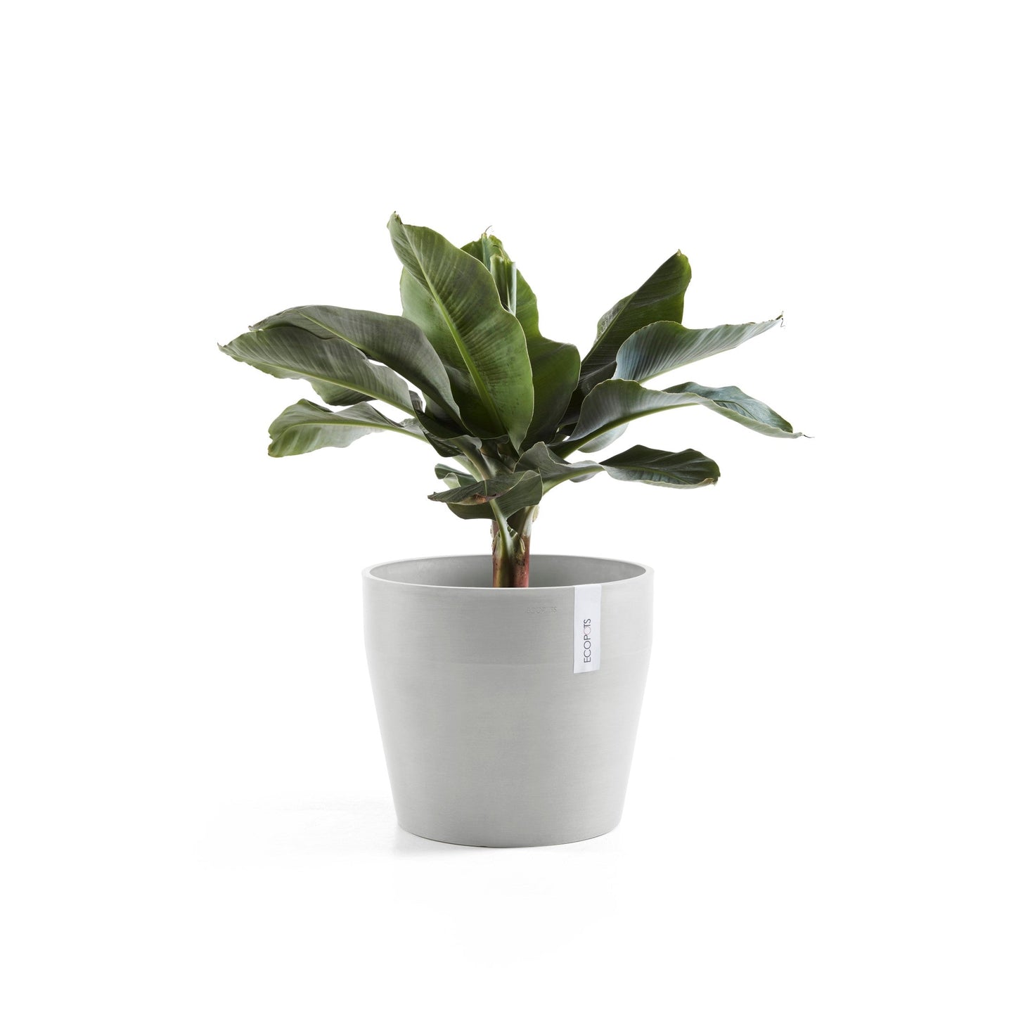 Kukkaruukku - Ecopots - Sankara 40cm valkoharmaa - Ecopotskauppa - Uuden aikakauden kukkaruukku