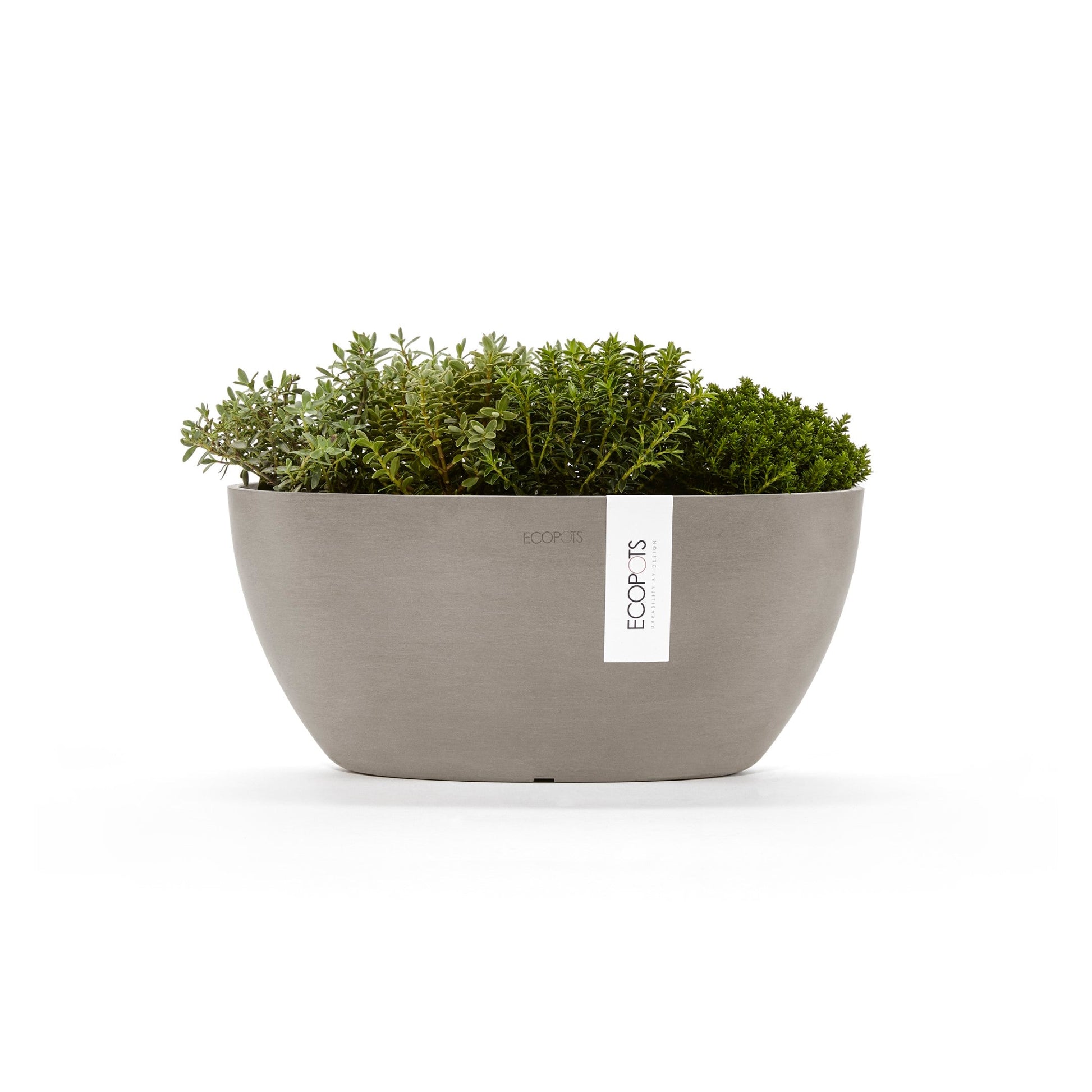 Kukkaruukku - Ecopots - Sofia 30cm taupe - Ecopotskauppa - Uuden aikakauden kukkaruukku