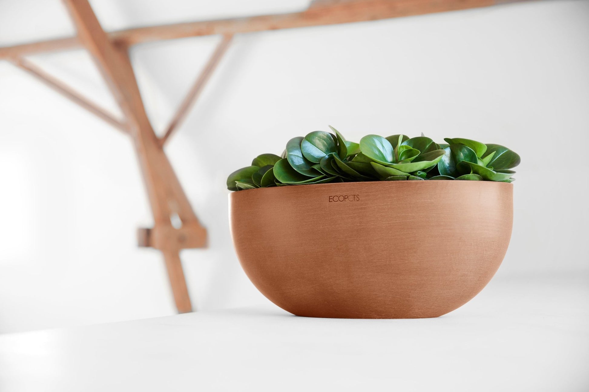 Kukkaruukku - Ecopots - Sofia 43cm terracotta - Ecopots - Uuden aikakauden kukkaruukku kierrätysmateriaalista