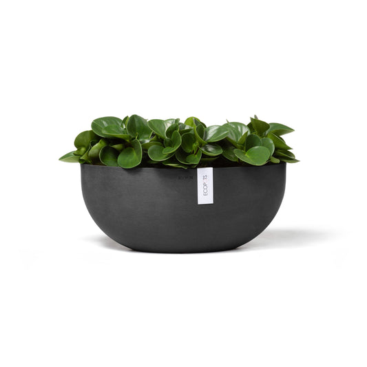 Kukkaruukku - Ecopots - Sofia 43cm tummanharmaa - Ecopotskauppa - Uuden aikakauden kukkaruukku